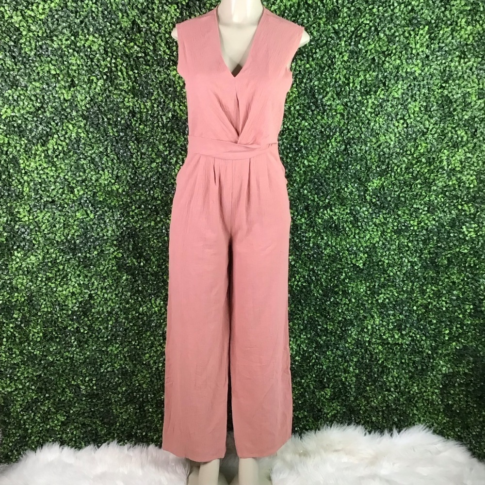 Mauve pink wide‎ leg jumpsuit nwt